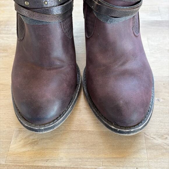 Maurice’s Carol 101878 Western Braided Strappy Ankle Zip Up Bootie Size 9M - Picture 4 of 13